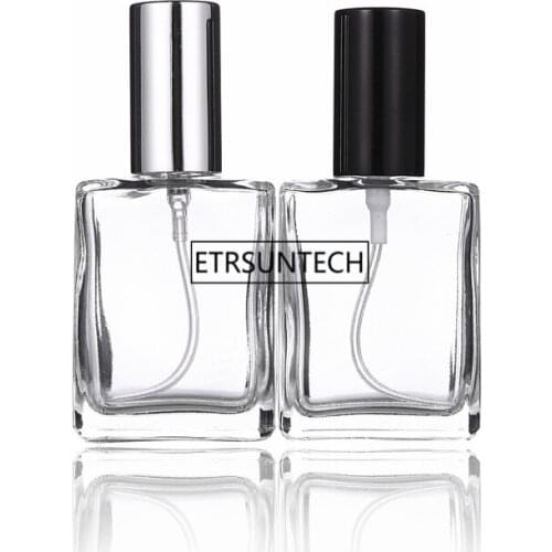 100pcs 15ML Transparent Glass Bottle Spray Perfume Bottle Sample Glass Vials Small Perfume Atomizer F2467