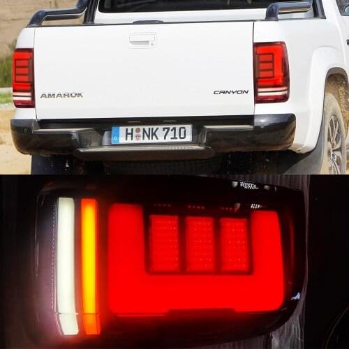 2Pcs Car styling LED Taillight Red Rear Tail Light Brake Lamp brake light warning lamp For VW Amarok V6 UTE 2008 - 2020
