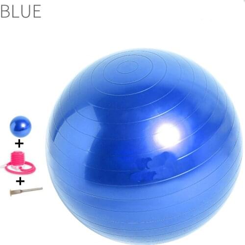 55cm 65cm PVC Yoga Fitness Balls Thickened Explosion-proof Exercise Home Gym Pilates Equipment Balance Ball