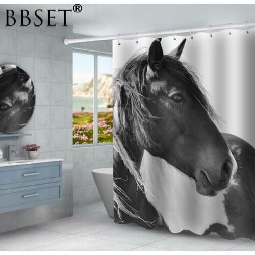 Abstract Animal Shower Curtain Colorful Stripes Pattern Bathroom Curtain Decor Waterproof Shower Curtains Cortina De Bano