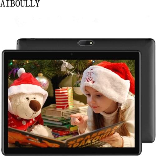 AIBOULLY 2018 New Android Tablets Original 10.1 inch 3G Phone Call Tablet PC 7.0 OS Octa Core 4GB RAM 32GB ROM 2.5D Screen 9.7