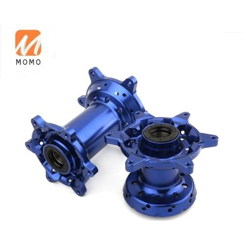 Anodized Surface 6061-T6 Aluminum CNC machined Motorcycle Front Rear Blue Wheel Hubs