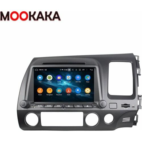 For Honda Civic 2007 2008 2009 2010 2011 PX6 Car Multimedia Player Android 10.0 4+128G Screen GPS Radio Stereo BT Head Unit DSP