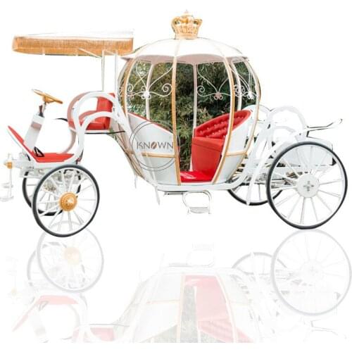 White Princess Cinderella Used Horse Carriage for Sale Royal Pumpkin Wedding Sightseeing Carriages