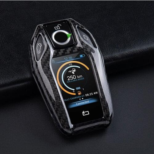 Carbon Fiber Key Case Fit For BMW 7 Series Key Case 5 Series 530 730LI New X3 LCD 6 Series Modified Key Case