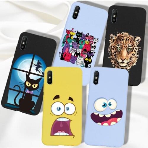 Cartoon Case Redmi 9 Case Purple Matte TPU For Xiaomi Redmi 9 9A 9C Case Cover Silicone Cute Candy Redmi9 Redmi9A Redmi9C Soft