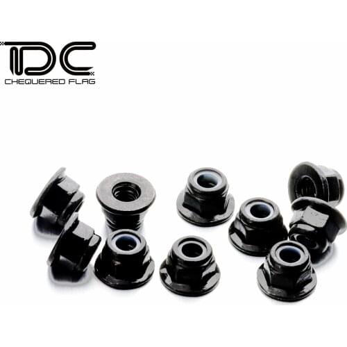 DJC 1/10 M4 Nuts Nylock Flang Wheel Lock Nut For Traxxas TRX4 TRX-4 Axial SCX10 III WPL-D12 RC Crawler Truck Parts Accessories
