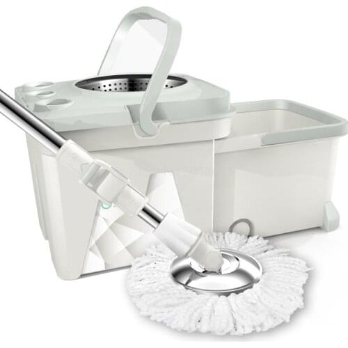 Home A Good God Drag Saving Mop Bucket Rotating Double Drive Free Hand Wash Hand Pressure Automatic Dry Mop Mop