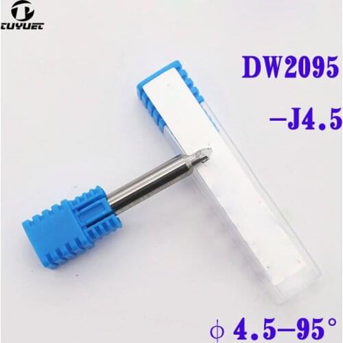 DW2095-J4.5 Carbide End Mill Double-side Small head Flat drill Tungsten steel Milling Cutter φ4.5x D6x95°x40x2T