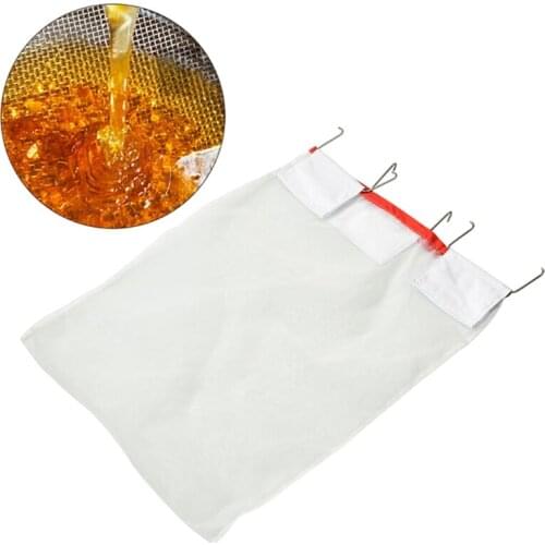 Beekeeping Honey Strainer Filter Honey Sifter Food Fondant Filter Bag Honey Flow Filter Mesh Nylon Bag Bee Net Purifier