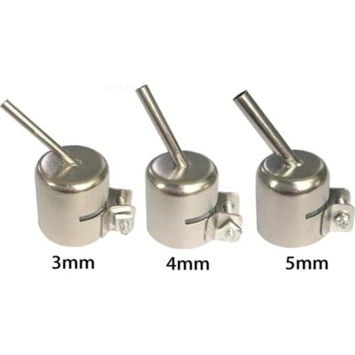 3/4/5MM 45 Degree Oblique Angle BGA Nozzle Hot Air Gun Nozzles Kit For 850 852 858 878 BGA Solder Rework Station