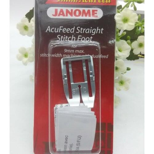 JANOME Acufeed Straight Stitch Foot 9mm Perfect for Patchwork Horizon Quilting 202-102-005
