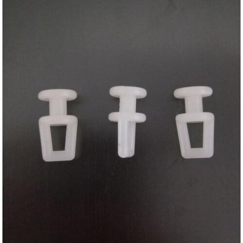 100PCS/pack Curtain Wheel Buckles DIY Curtains Accessories Track Plastic White Small Pulley Decoration