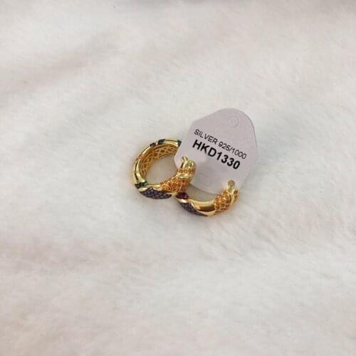 Fashion Charm Copy 1:1 Copy, Yellow Multicolor Hoop Earrings Women Luxury Jewelry Gift