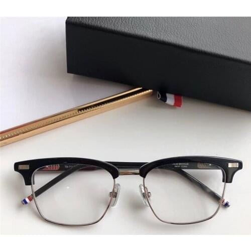 TB711 2021 New York Thom Brand Design Glasses Frame for Men Women Square Eyeglasses Optical Prescription Eyewear Eyeglass Frames