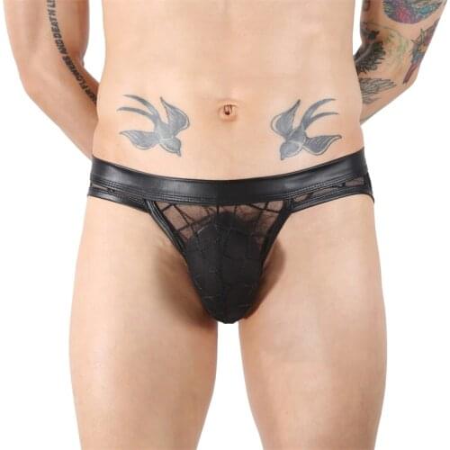 2021 Gay Mesh Swimsuit Men Transparent Bathing Suit Sexy Swimwear Man Fashion Swim Underwear Summer Beachwear Breathable Briefs