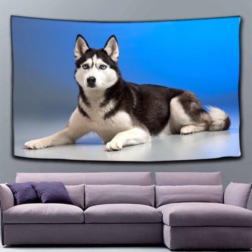 Painting Animal Dog Wall Hanging Tapestry Living Room Home Decoration Wall Hanging Decor for Living Room Bedroom