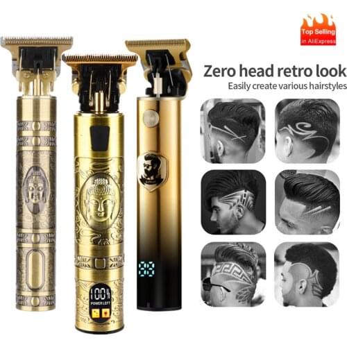 2021 New Hair Clipper Professional Hair Trimmer Electric Shaver Beard Barber 0mm Men Hair Cutting Machine For Men Haircut Style
