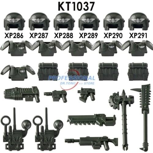 Single Sale Military Army City Police With Weapons Building Blocks Brick Toys For Children Gifts KT1037