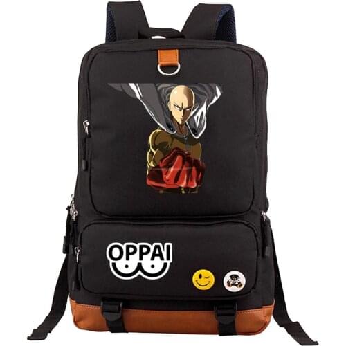 Hot Japan anime One-Punch Man Casual Backpack Cosplay Preppy Style School Bag men women Canvas Travel Backpacks