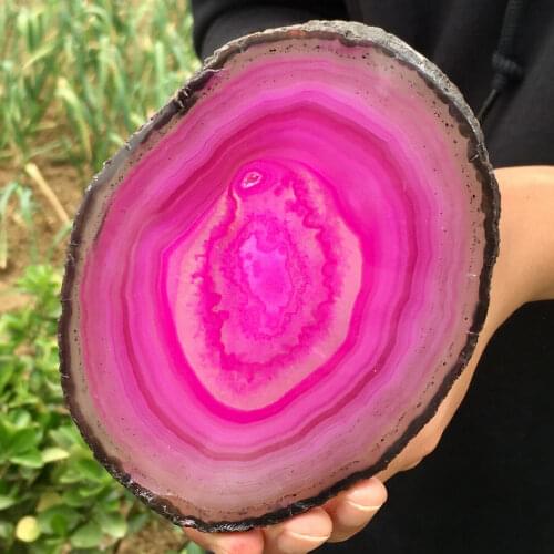 Natural Beautiful Agate Geode Druzy Slice ExtraLarge Gemstone