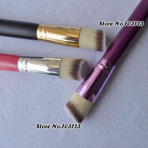 Pro. Round Handle Angled Bevel Foundation BB Cream Makeup Brush 3 Choices