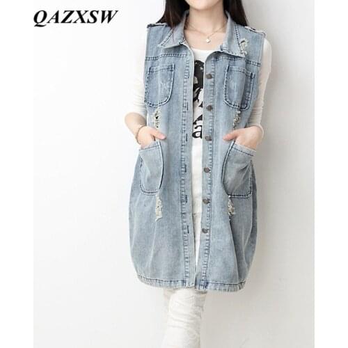 Женские длинные жилеты QAZXSW China At AliExpress