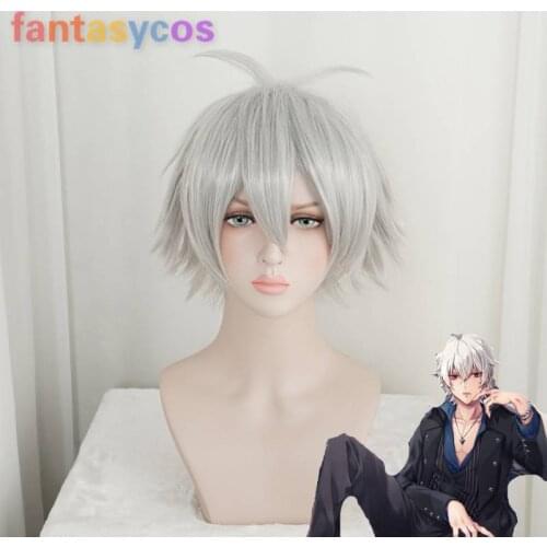 Division Rap Battle Hypnosis MIC SAMATOKI AOHITSUGI Short Wig Cosplay Men Heat Resistant Synthetic Hair Wigs+ Free Wig Cap