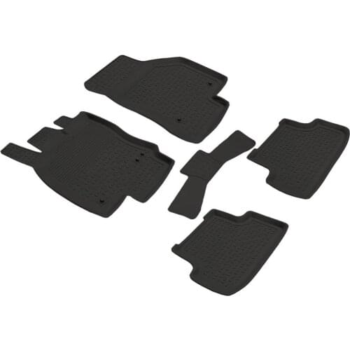 Seat Leon MK3 Refref 4D Pool Designed Rubber Car Floor Mat 2013 and Present Black