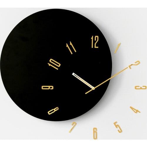 Luxury Decorative Clock Minimalist 3d Wall Clock Modern Design Nordic Digital Hanging Watch Home Living Room Decor reloj pared
