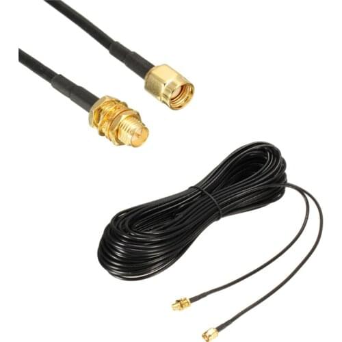 20m extension cord SMA male and female coaxial extension cord WiFi router antenna antenna copper gold-plated cable