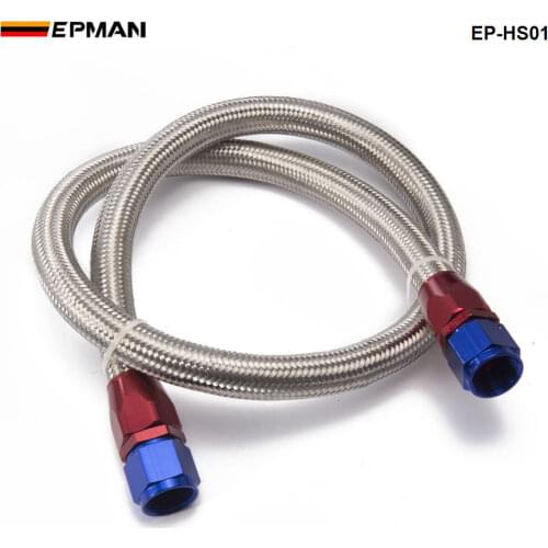 Universal Oil Feed Kit 1meter Stainless Steel Braided hose -AN10 fittings TK-HS01