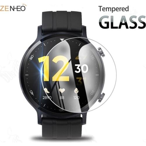 2PCS 2.5D 9H Premium Tempered Glass films For Realme Watch S Smart Watch Screen Protector Film Clear Anti-Scratch Protection