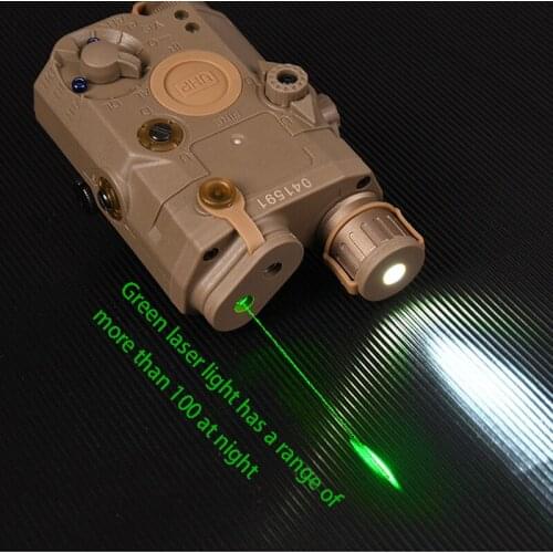 Green IR Airsoft LA-5 PEQ15 Red Dot IR Laser Sight Tactical LA5 Weapon Flashlight 200lumes Hunting Armas White Scout Light