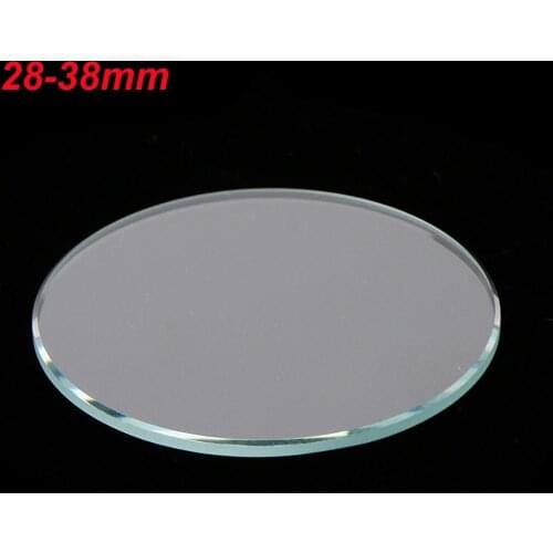 10pcs Thick Flat 1mm Thick Watch Crystal Mineral Glass Mirror Watch Parts Watch Glass Mineral Crystal Mirror