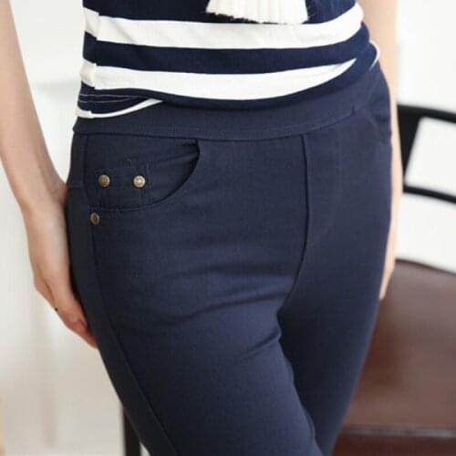 2018 Women Pants Stretch Pencil Pants Female Black White Plus Size Leggings 5XL 6XL Large Casual Femme Pantalon Skinny 0307-33