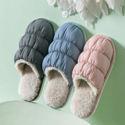 Women Plush Warm Slippers Ladies Furry House Shoes Winter Fashion Woman Soft Couple Slipper Non Slip Footwear Female Slipper