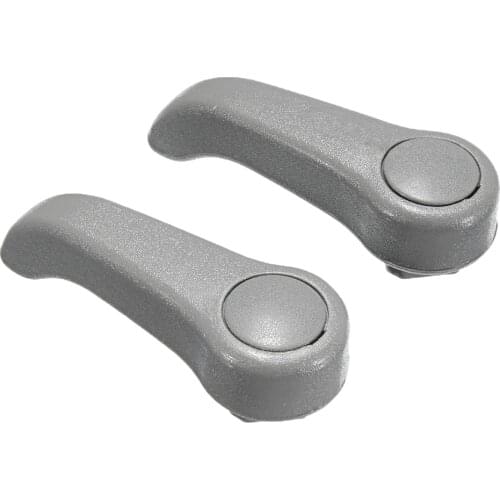 2 Pair New and Durable Replacement Part 3518 Seat Adjuster Lever Handle Adjust for Clio MK2 Grey