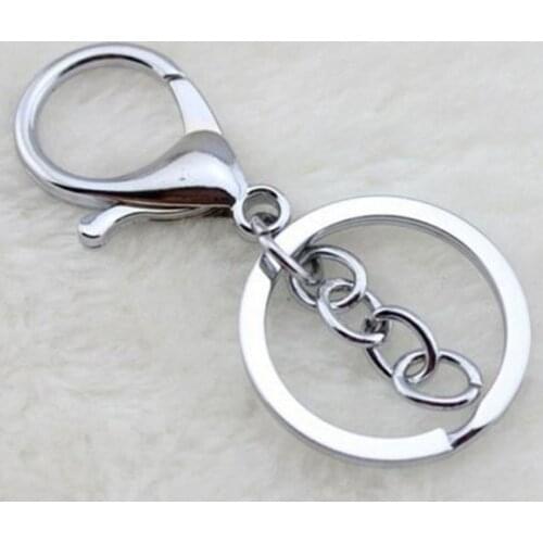 2Pcs New Metal Key Chain Creative Ring Keychain Keyfob Accessories