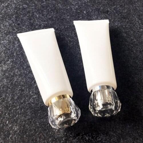 20pcs 80g White Empty Cosmetic Hand Cream Lotion Toothpaste Travel Packing Containers Soft Plastic Squeeze Bottle Tubetes