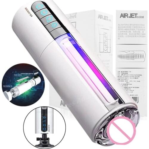 2019 Intelligent Heating Sucking Masturbator Vibration Pussy Sex Toy For Men Artificial Vagina Real Moaning Masturbation Cup