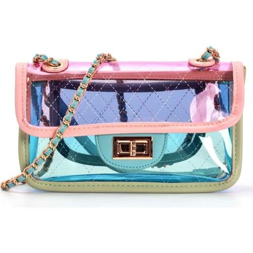 2020 Fashion Small Transparent Jelly Package Crossbody Cute Summer Beach Waterproof Convenient Messenger Shoulder Bag HandBags