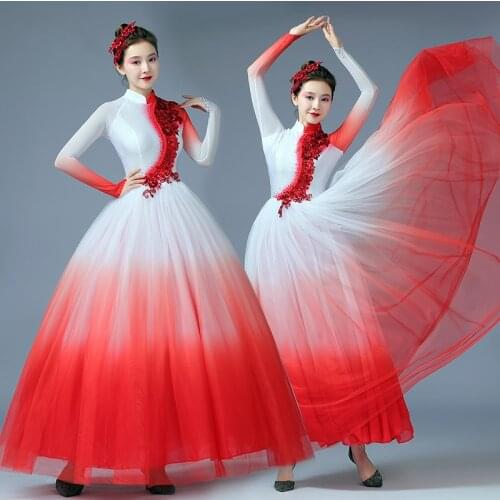 2021 Flamenco Skirt Dress Spanish Dress Flamengo Belly Dance Costume Gypsy Skirt Stage Performance Clothes Gypsy Costume SL5322