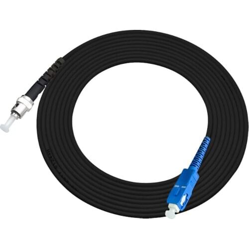 98.4FT Outdoor Armored 30Meters SC-ST Simplex 9/125 Singlemode Fiber Optic Cable Patch Cord Jumper SC to ST SC/PC-ST/PC