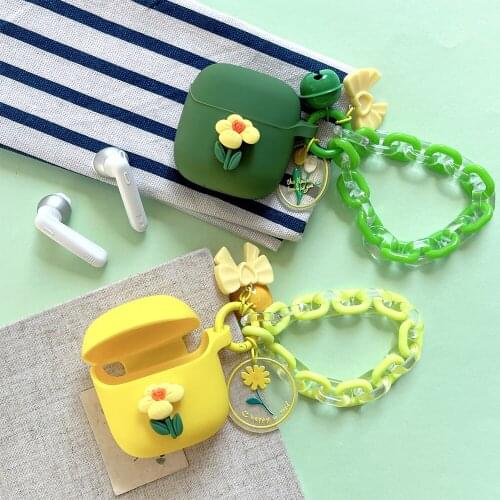 Fresh Flower Earphone Cover for JBL TUNE 225TWS Case Bluetooth Earphone Case for JBL T220TWS Wireless Headset Portable Box Bag