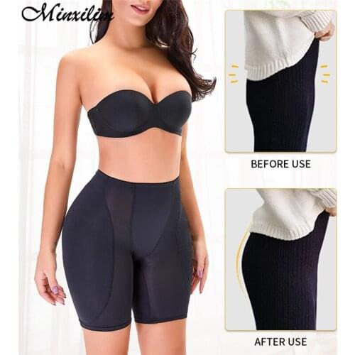 Women Booty Lifter Padded Panties Fake Butt Enlarge Hip Panty Thigh Trimmer Shapewear Slimming Body Control Underwear