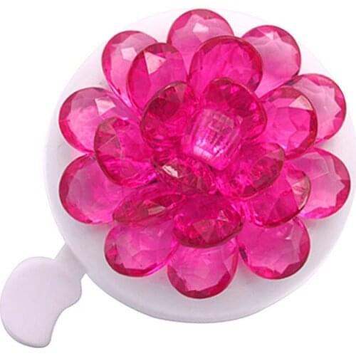KIDS bike bell with plastic flower Aluminum Alloy Cycling Ring 22.2mm-22.8mm Safety Riding Alarm Four Colors Metal Ring