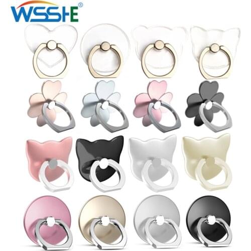 Finger Ring holder for Mobile Phone holder Round Cat Flower Shape Universal Phone Grip Ring holder Stand holder mobile ring