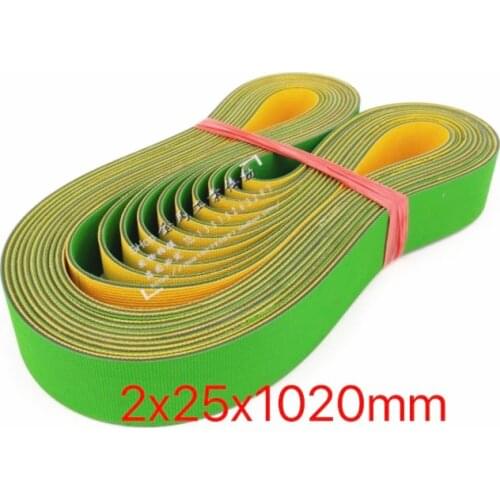 1PCS 2x25x1020mm banding machine Timing beltHigh speed nylon sheet baseband