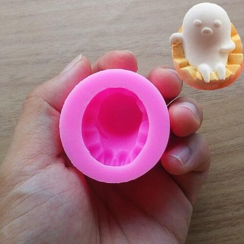 Cute Ghost Shaped Silicone Soap Mold 3D Non-Stick Chocolate Candy Mold Fondant Cake Decorating Tools SQ17140